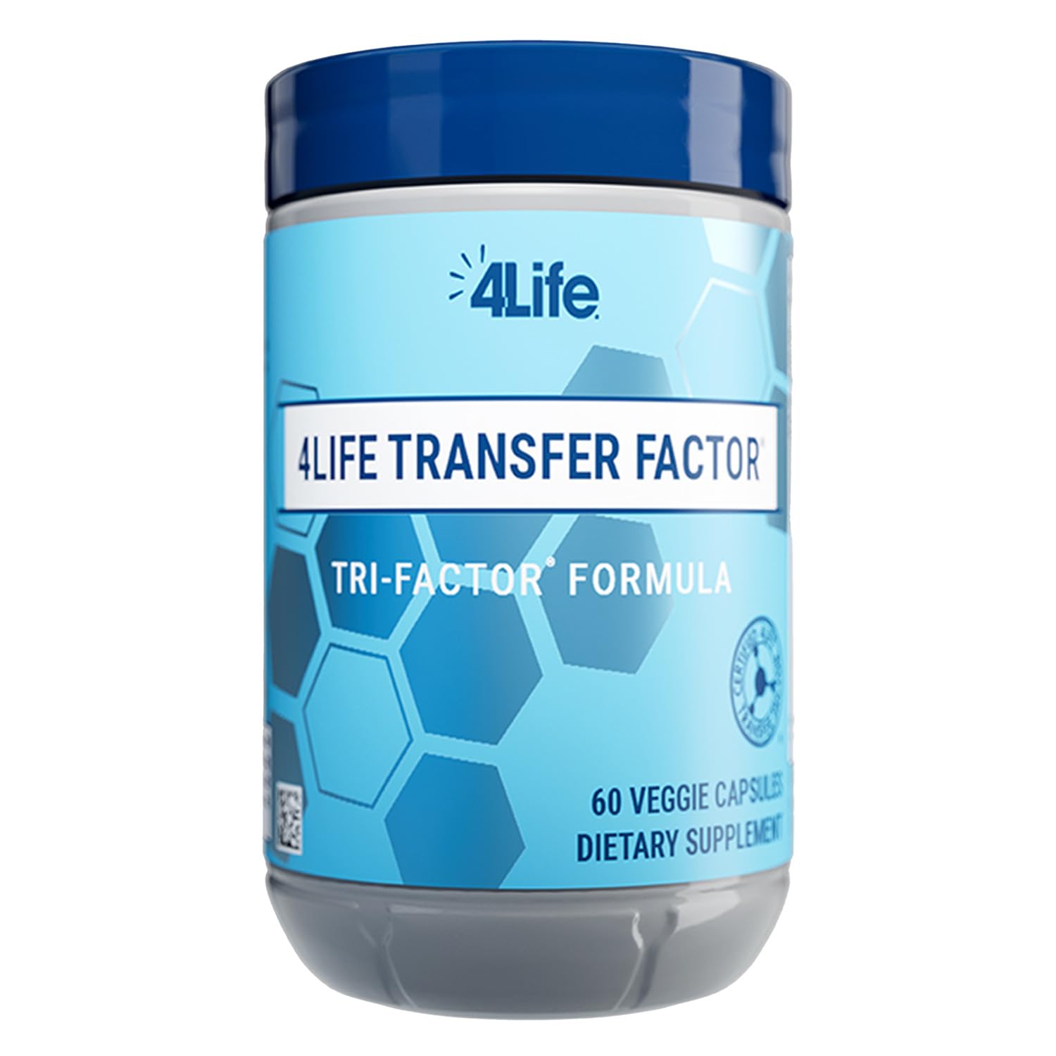 4Life Transfer Factor Tri-Factor Formula - Premium Immune System Booster with Cow Colostrum & Egg Yolk Extract - 60 Vegetarian Capsules for Daily Wellness & Immune Defense - Supports Active Lifestyle & Seasonal Health