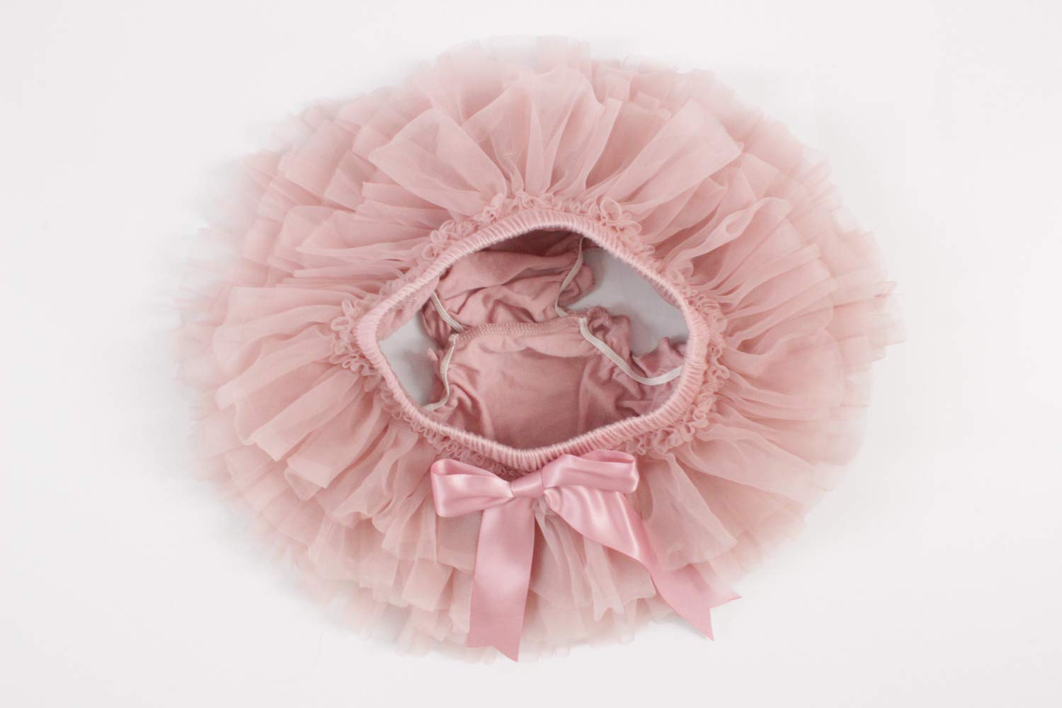 LilPinkGoose Baby Girl Half Birthday Outfit Set - Gold Glitter Dusty Rose Bodysuit with Tutu & Bloomers (3PCS) | Perfect for 1/2 Year Photo Shoots, Birthday Parties & Special Occasions