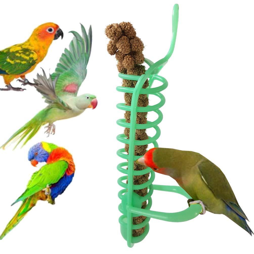 4 Pack Colorful Parrot Chewing & Foraging Toys with Bell - Hanging Shredder Swing Toys for Parakeets, Conures, Cockatiels, Lovebirds & Small Birds | Perfect for Cage Enrichment & Mental Stimulation