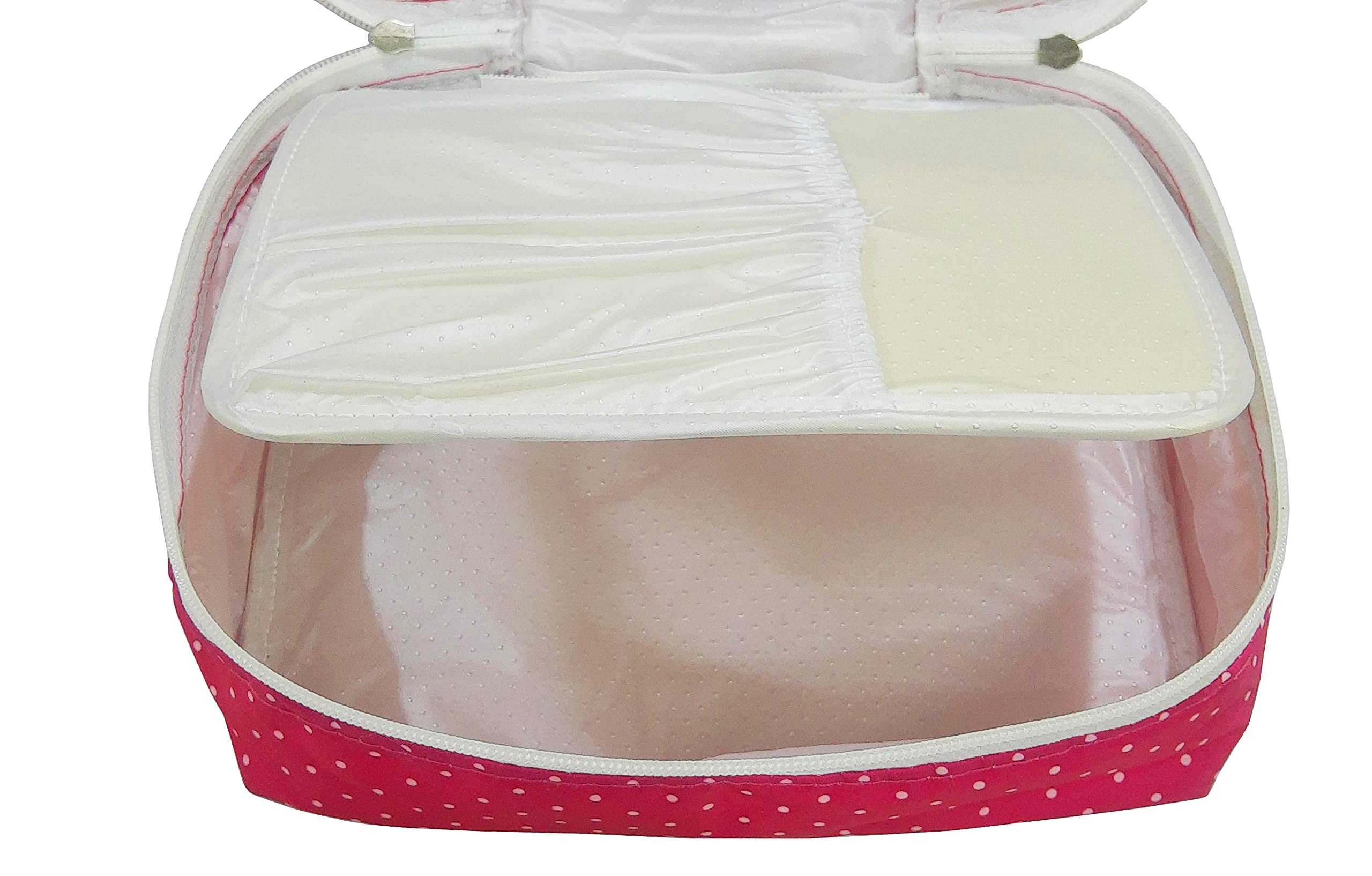 Pink Makeup Storage Box & Jewelry Organizer for Women - Portable Cosmetic Vanity Case, Toiletry Travel Pouch, Wardrobe Accessory - Perfect for Travel, Home & Daily Use
