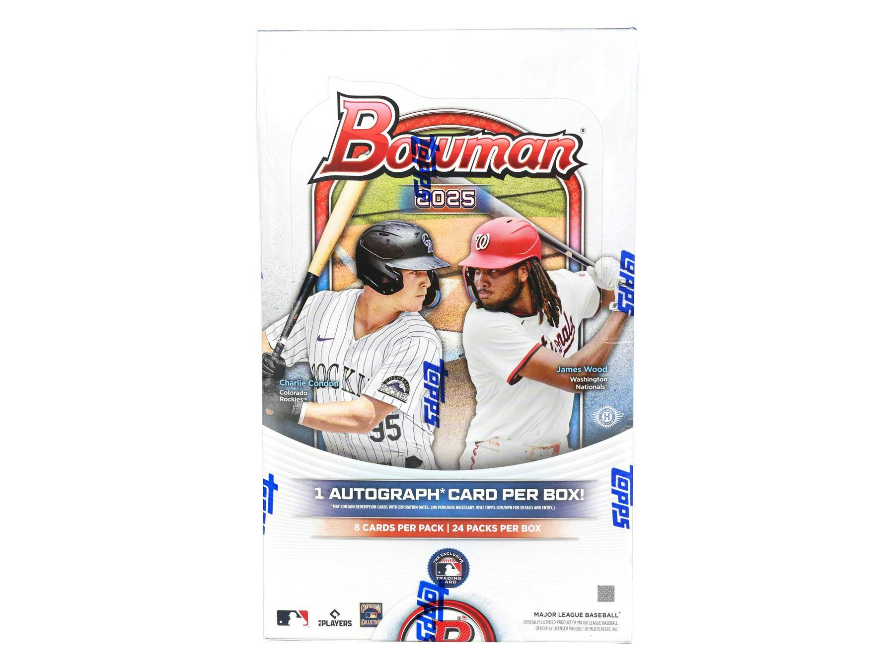 2025 Bowman Baseball Hobby Box - 24 Packs with Autograph & Rookie Cards - Perfect for Collectors, Investors & Fantasy Baseball Fans (Ideal for Trading, Gifting & Display)