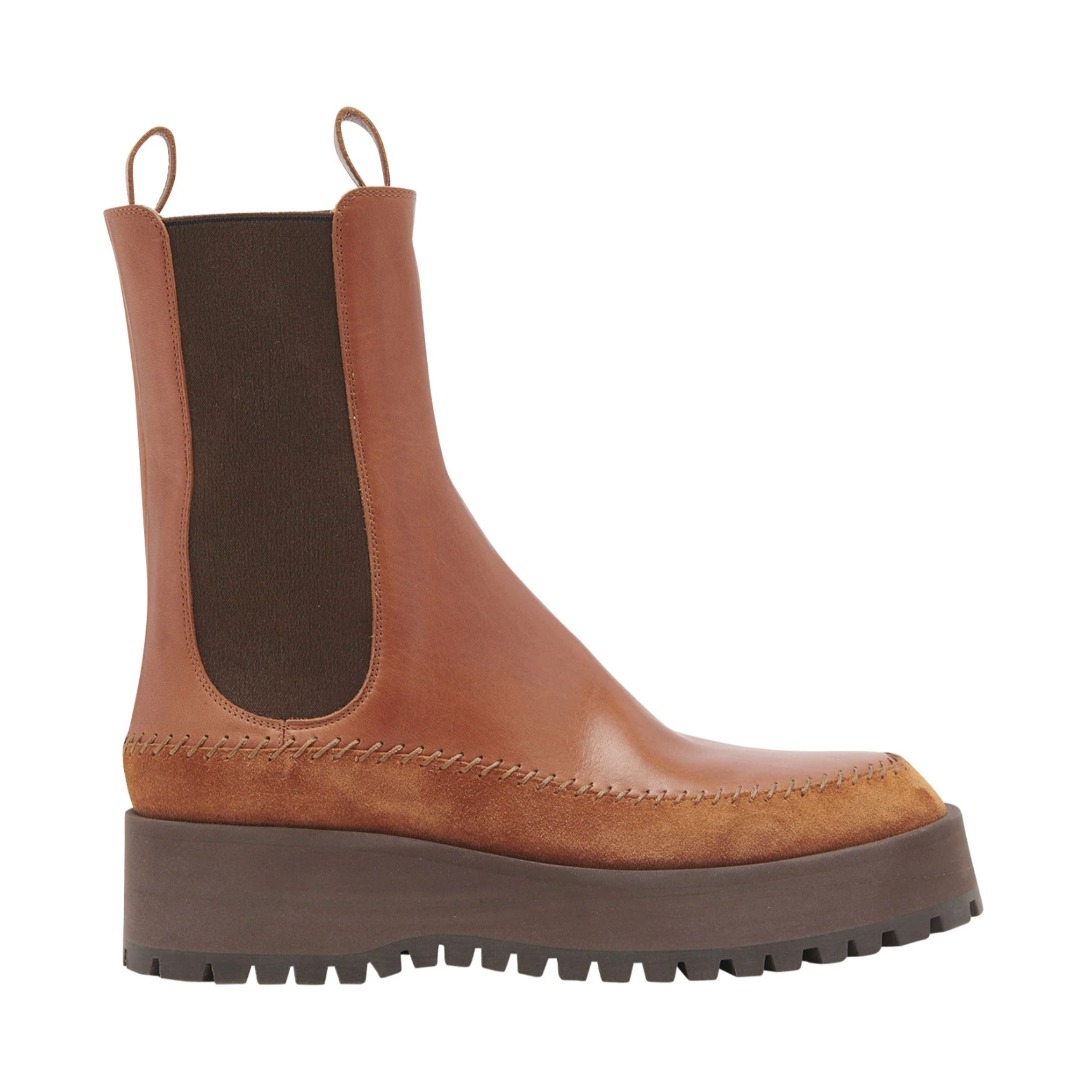 Jodie Chelsea Lug Sole Boots for Women - Waterproof Ankle Boots with Chunky Sole - Perfect for Fall, Winter & Outdoor Activities