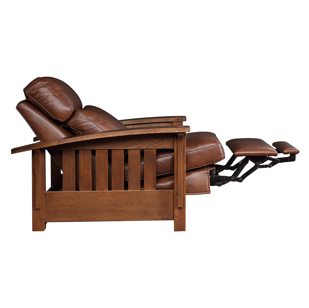 Morris Bow Recliner Chair - Premium Leather Power Lift Recliner with Massage & Heat for Elderly - Perfect for Living Room, Home Theater & Relaxation