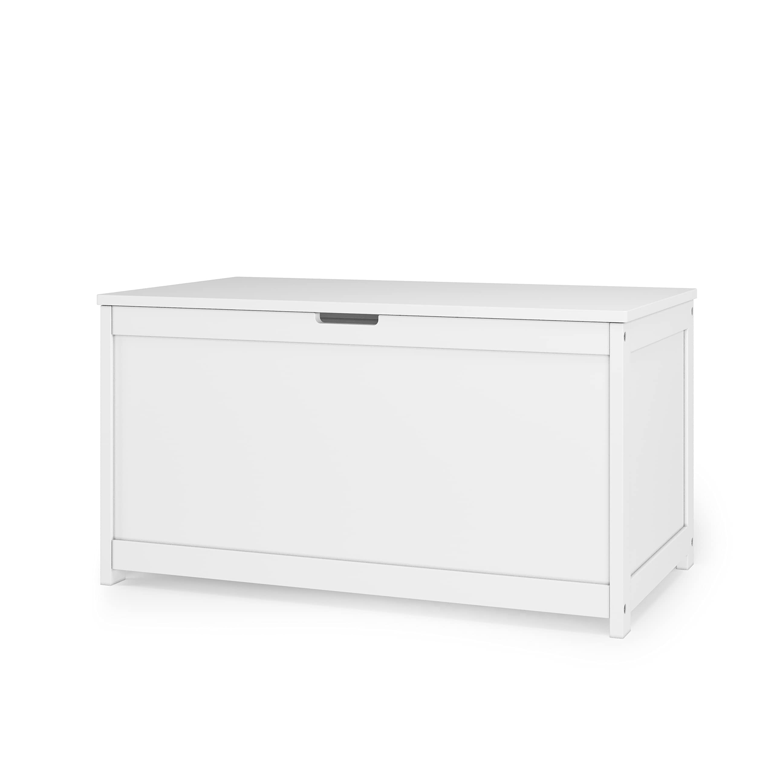 **Child Craft Harmony 33” Wooden Toy Storage Box – Large Kids’ Toy Chest with 6 Cubic Feet Capacity, 2 Safety Hinges & Ventilation Holes – Matte White – Perfect for Nursery, Playroom & Bedroom Organization**