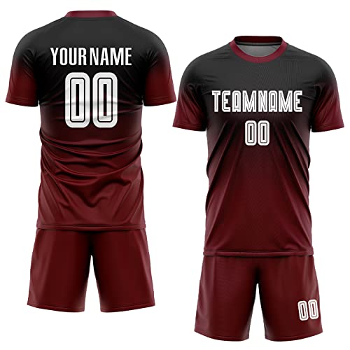 Gradient Black-crimson-white