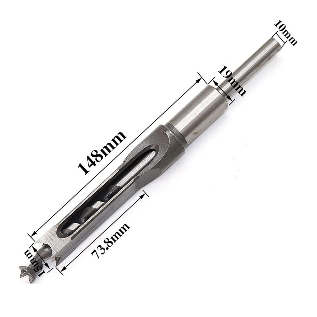 1PC Square Hole Drill Bit Set - 0.59
