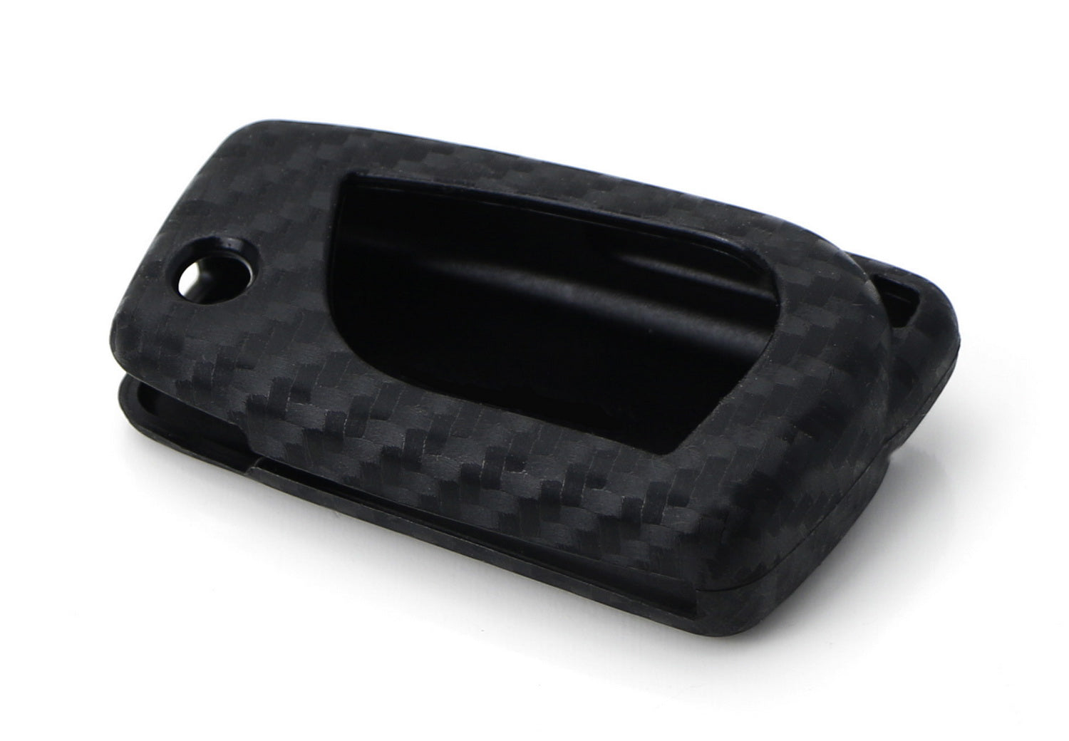 Premium Carbon Fiber Soft Silicone Key Fob Cover for 2018-2023 Toyota Camry Flip Blade Key - Durable Protection & Stylish Design for Everyday Use