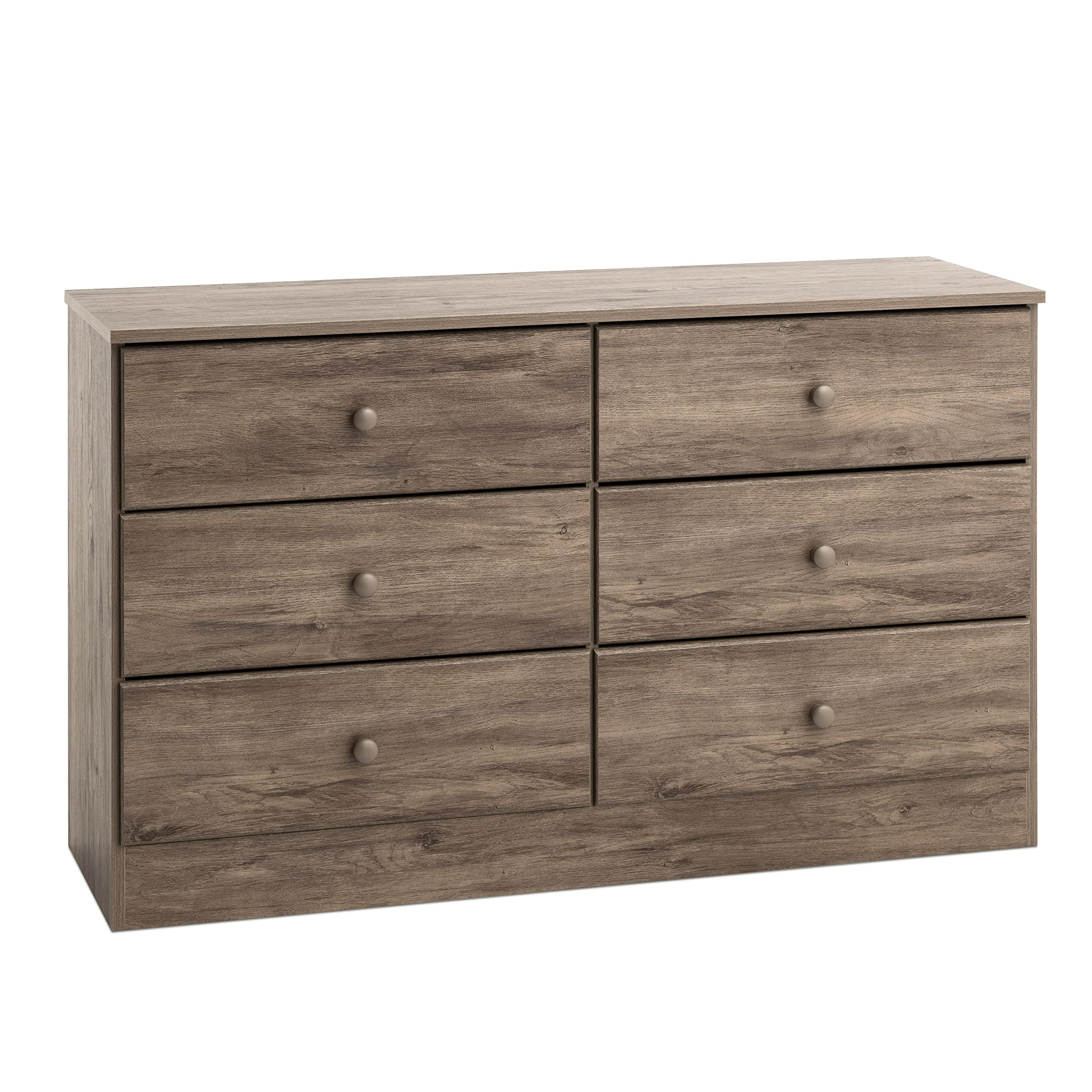 Prepac Astrid 6-Drawer Dresser - Modern Bedroom Storage Chest, 15.5