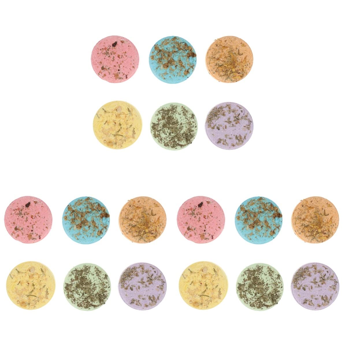 18-Piece Handmade Rose Scented Bath Bombs Gift Set - Peppermint Aromatherapy, Christmas & Birthday Bubble Bath Accessories for Women, Relaxing Spa & Holiday Self-Care