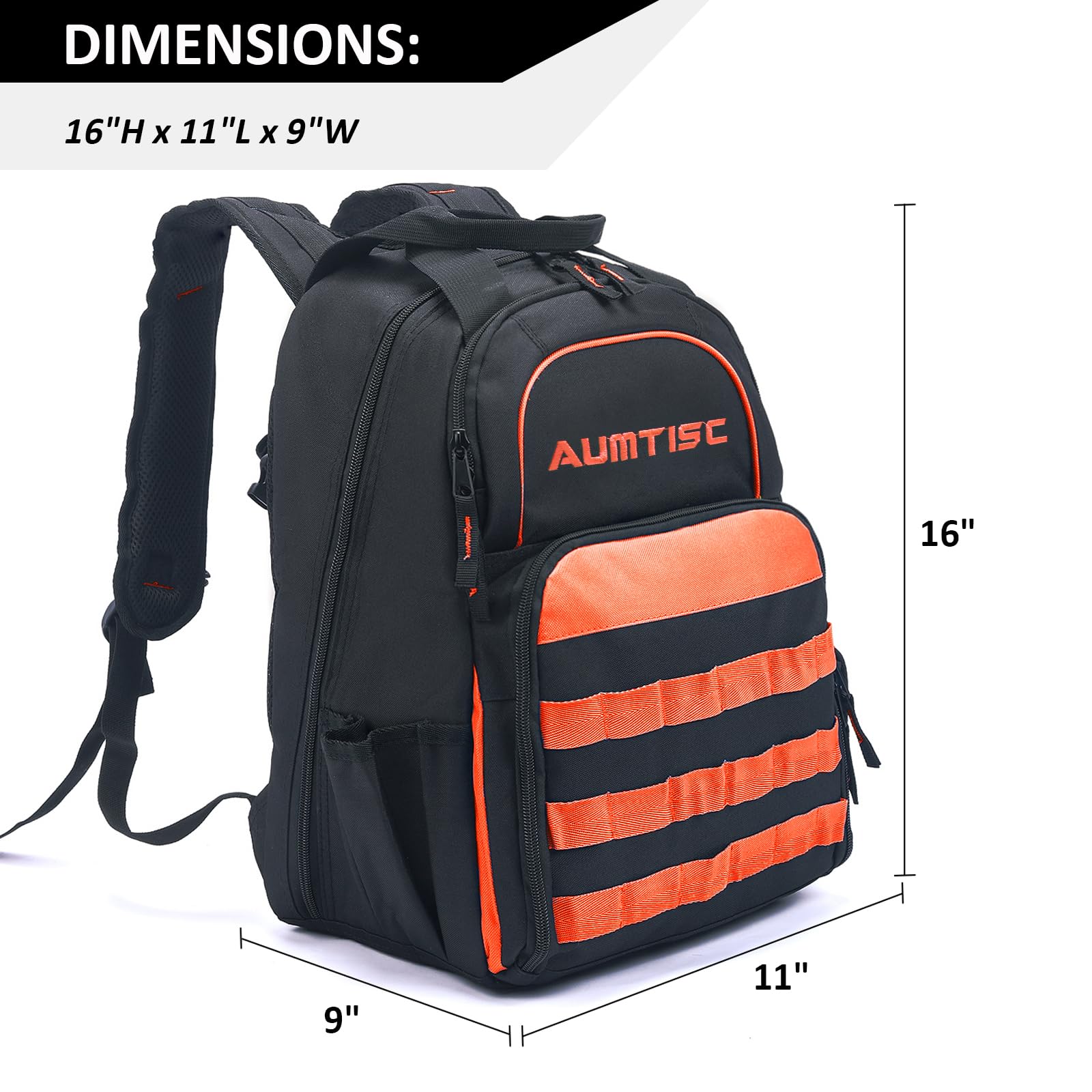 **Heavy Duty Electrician Tool Backpack - Multi-Pocket Organizer for Construction, HVAC & Jobsite Work - Durable Work Backpack for Professionals**    *(Perfect for Electricians, Contractors & Technicians On-The-Go)*