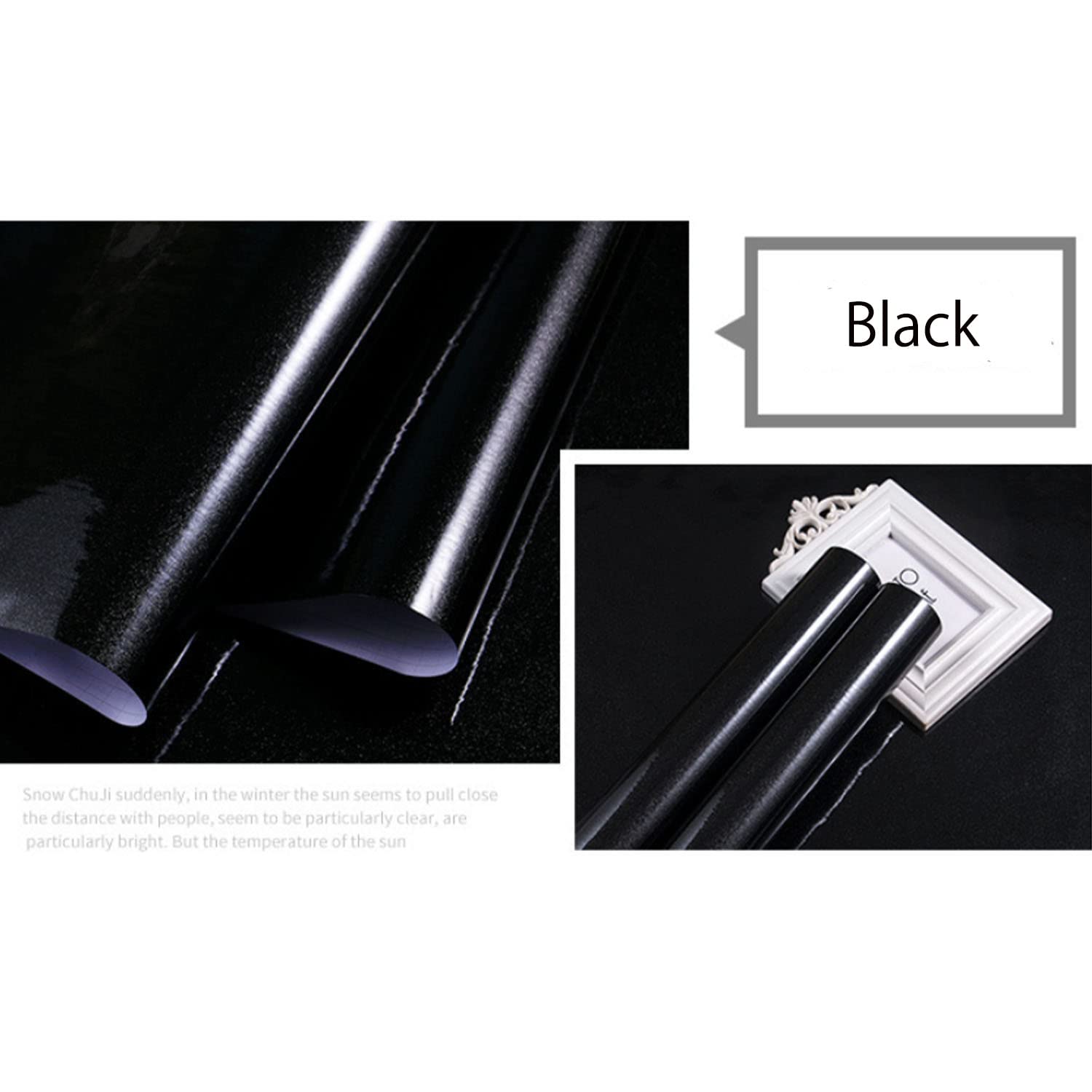 Glitter Countertop Contact Paper - Peel and Stick Waterproof Self-Adhesive Wallpaper for Kitchen Cabinets, Wardrobe, Furniture - Easy to Clean, Durable Decorative Film (15.8