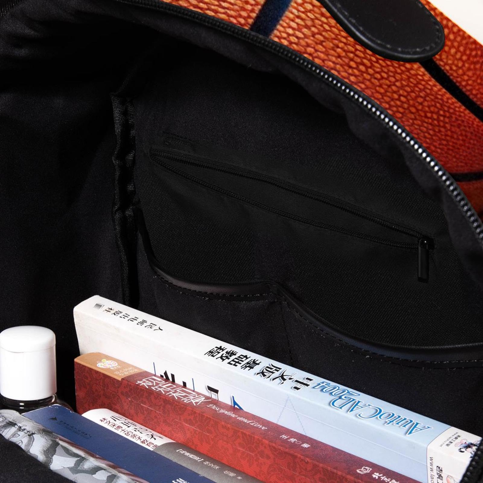 Durable Travel Backpack for Men & Women - Water-Resistant Basketball Wall Texture Design - Perfect for Hiking, Gym, Work & School Commute
