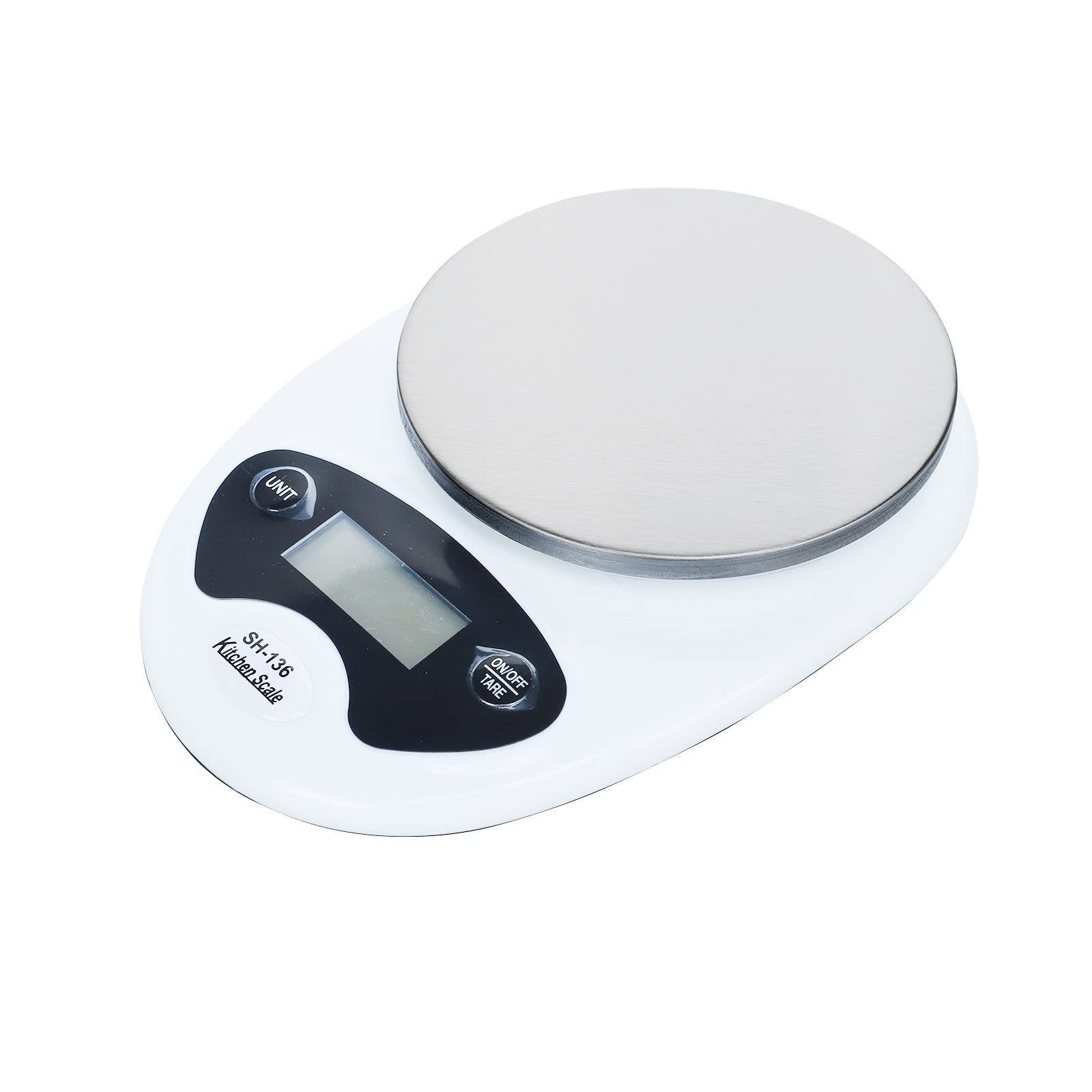 Premium Digital Kitchen Scale for Cooking & Baking - Accurate Ounces & Grams Measurement for Meal Prep, Dieting, Weight Loss - Compact White Design IE6 - Perfect for Home Chefs, Bakers & Health Enthusiasts