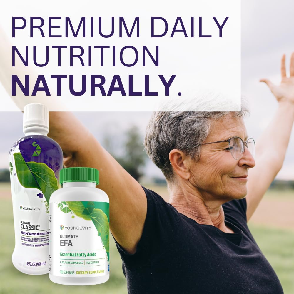 Youngevity Classic 90 Pak Advanced Multivitamin Supplement - 90+ Plant-Based Vitamins, Minerals & Amino Acids for Optimal Health - Highly Absorbable Formula - 30 Day Supply - Supports Immune System, Energy & Overall Wellness for Active Lifestyles