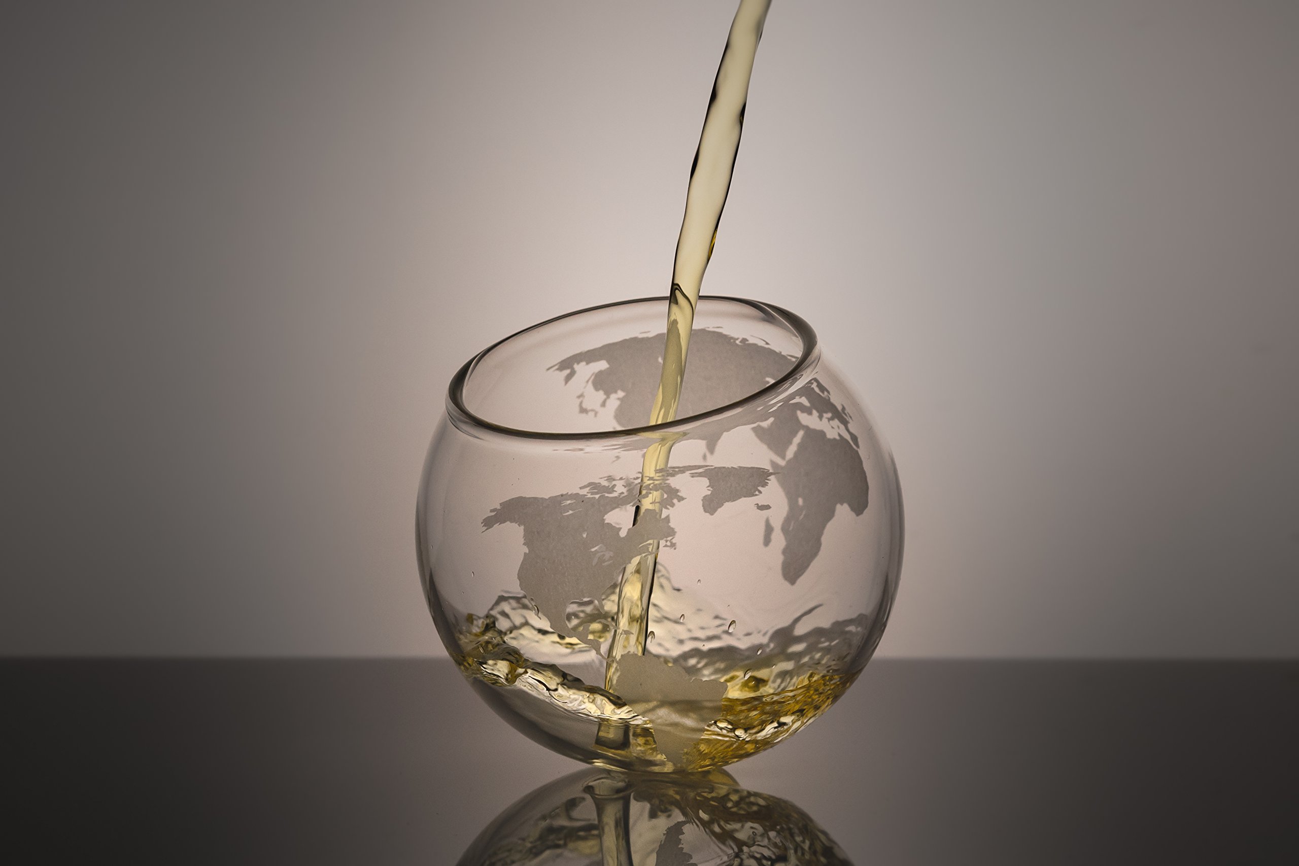 Etched Globe Whiskey Glasses Set of 8 - 10oz Rocks Glasses for Bourbon, Scotch, Rum & Tequila - Unique Old Fashioned Cocktail Glasses - Perfect Whiskey Gift Set & Bar Decor for Home, Parties & Gifts