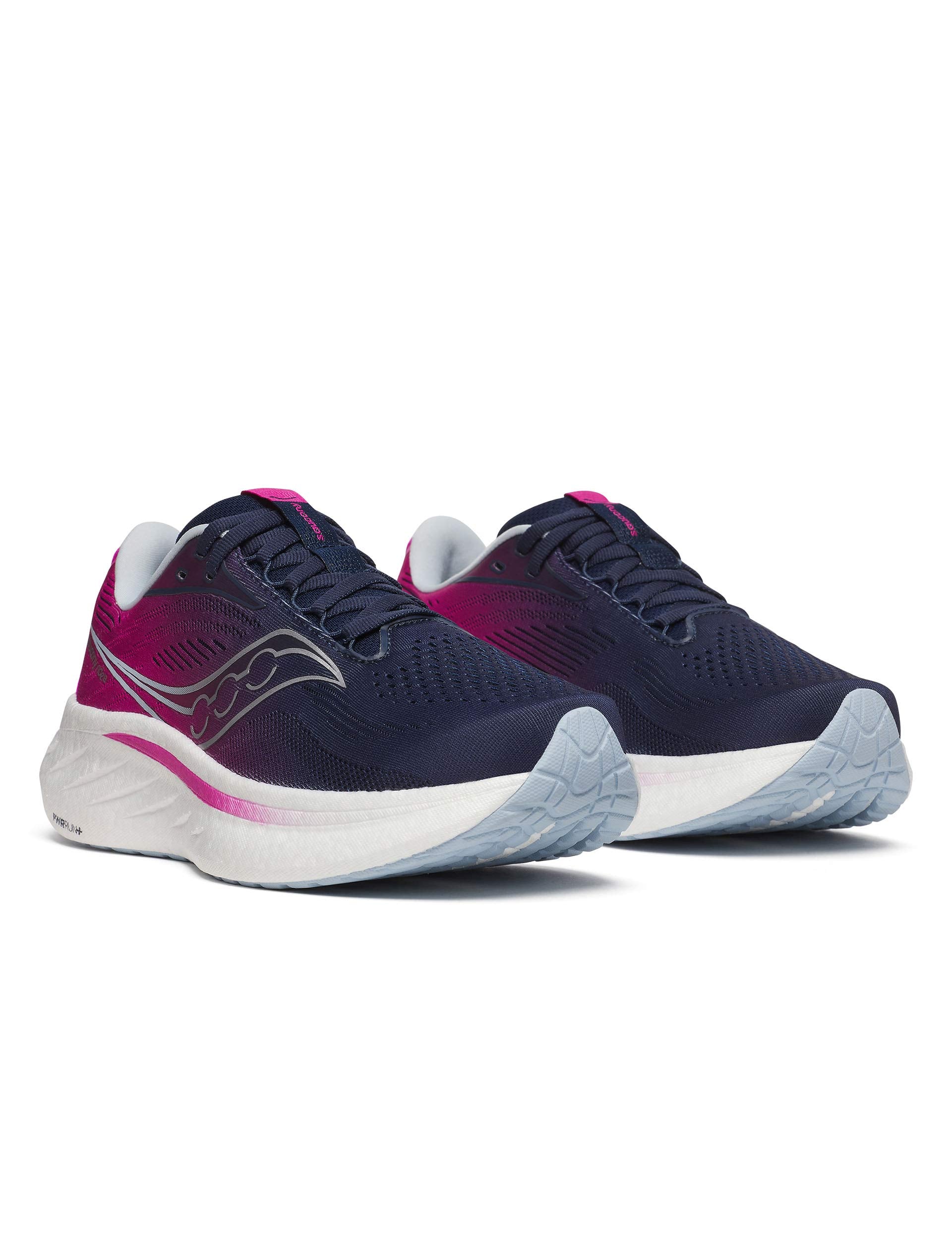Ride 18 Navy/Fuchsia Running Shoes - Lightweight & Cushioned for Women - Perfect for Jogging, Gym Workouts & Daily Wear