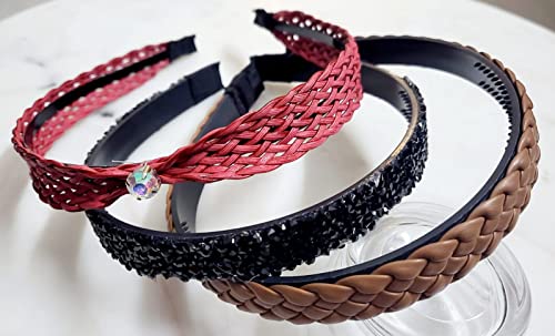 Brown Braided Maroon Jute Black Gunmetal