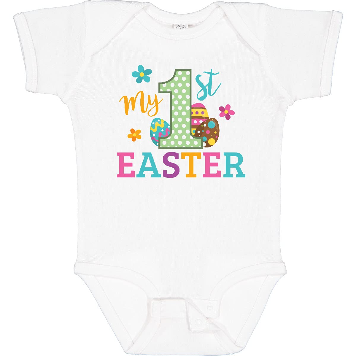 Inktastic My 1st Easter Baby Bodysuit - Cute Easter Outfit for Newborns & Infants - Perfect for Easter Photos, Family Gatherings & Holiday Celebrations