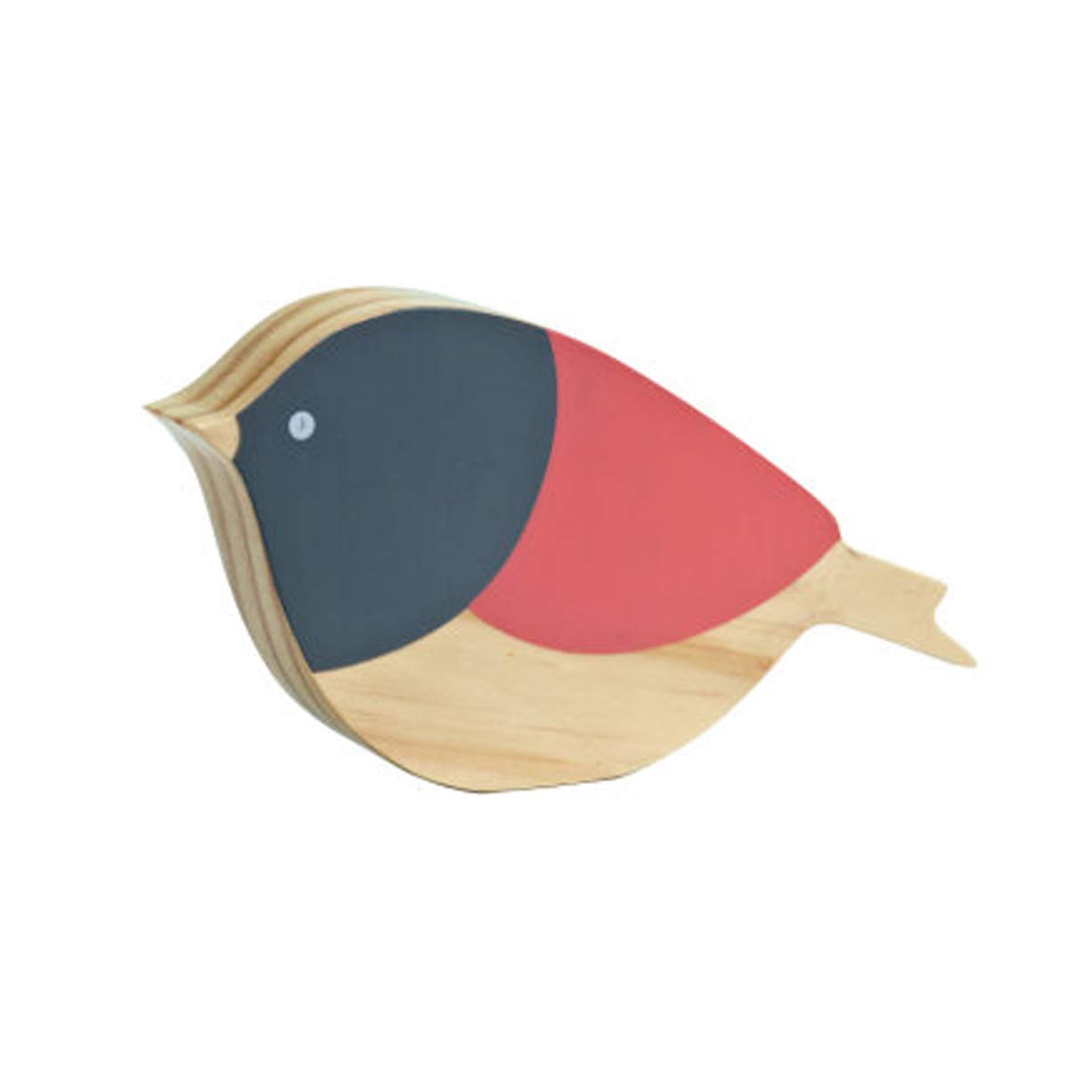 Handmade Wooden Bird Statue Sculpture - Premium Red Bird Tabletop Figurine for Nursery Room Decor, Home Decoration & Unique Kids Gifts | Perfect for Baby Showers, Birthday Presents & Farmhouse Style Décor