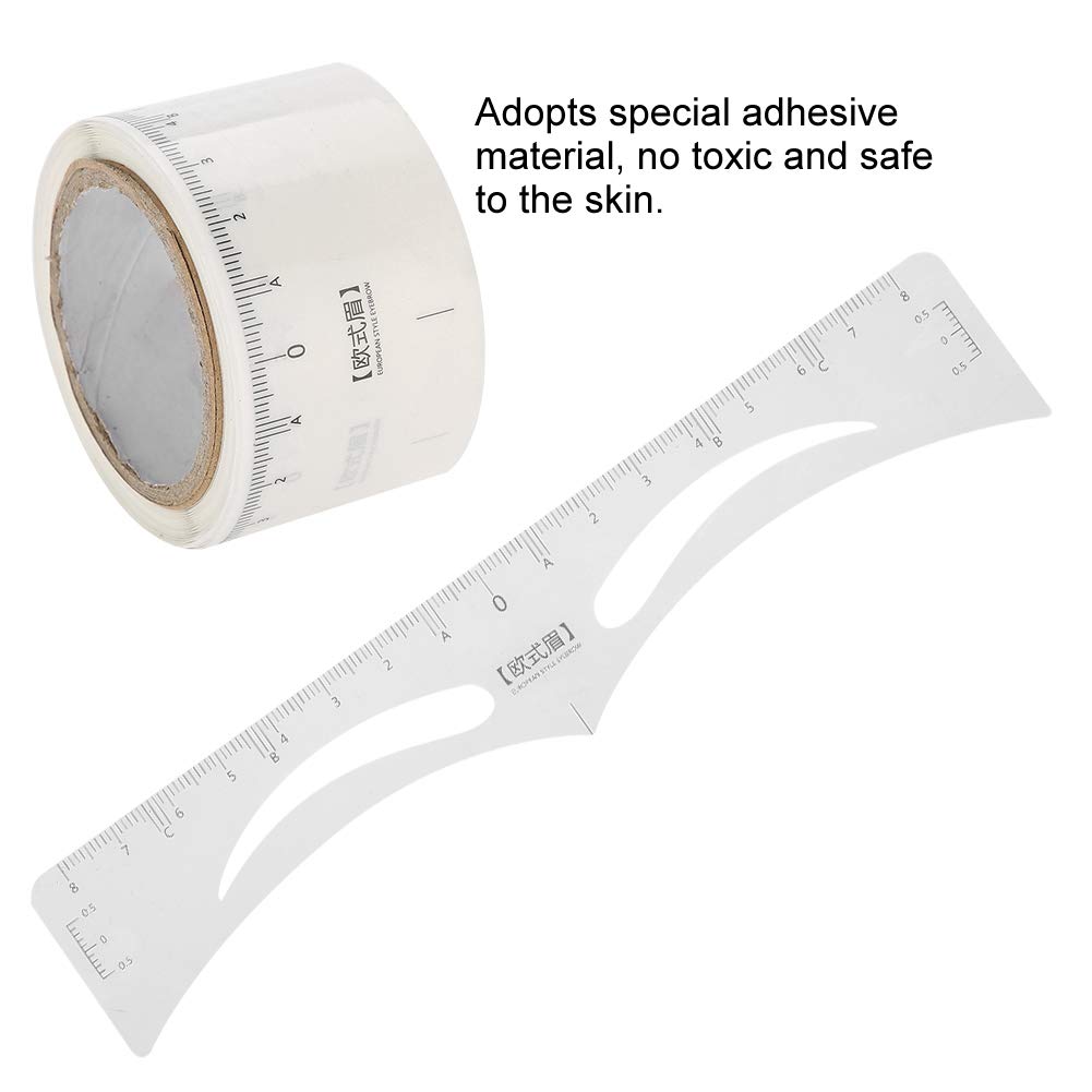 50Pcs Disposable Eyebrow Stencil Stickers - Precise Microblading Measuring Tool for Perfect Eyebrow Shaping | Ideal for DIY Makeup, Salon Professionals & Beauty Beginners | Great for Eyebrow Tattoo, Makeup Practice & Gifts
