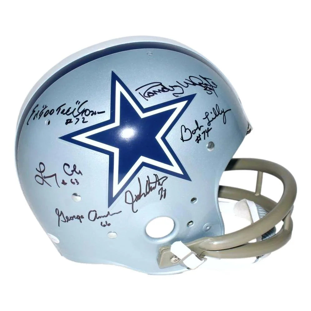 Authentic Signed Dallas Cowboys TK Helmet with JSA COA - Doomsday 1 & 2 Defense Collectible - Perfect for Football Memorabilia Displays & Fan Collections
