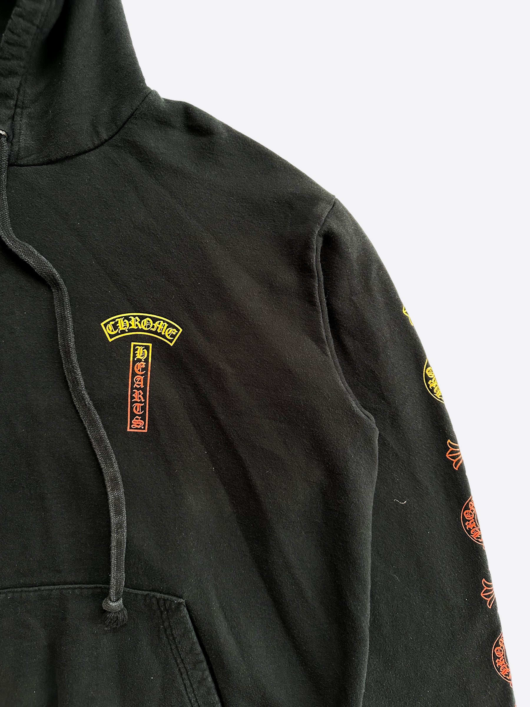 Chrome Hearts Black Sunset Gradient T Bar Hoodie - Stylish Pullover for Men & Women | Perfect for Casual Wear, Street Fashion & Layering