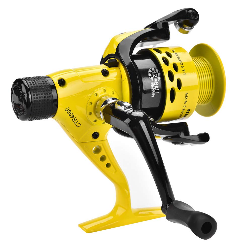 Portable Spinning Fishing Reel - 3000 Series for Freshwater & Saltwater Fishing | Lightweight Travel Gear for Fishing Enthusiasts | Perfect for Shore Fishing, Boat Trips & Outdoor Adventures
