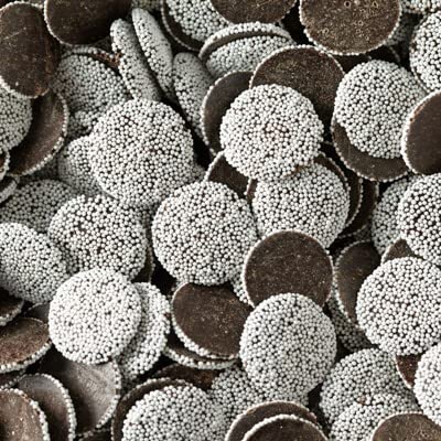 Bayside Candy Nonpareil Snow Caps - 3LBS Dark Chocolate Covered Sprinkles for Baking, Desserts & Gifting | Bulk Candy for Parties, Holidays & Sweet Treats