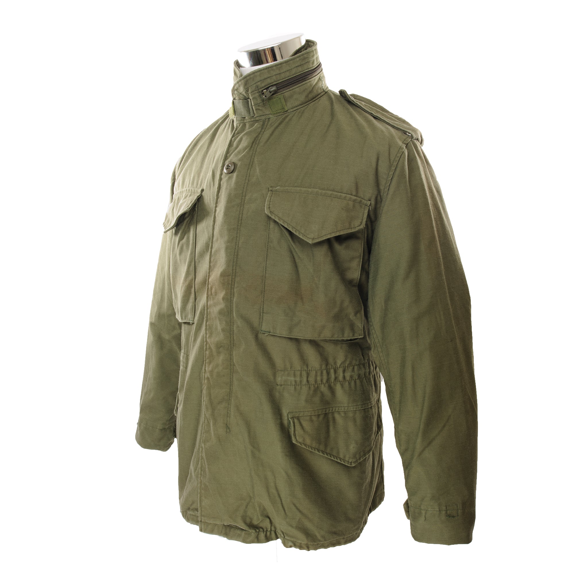 Vintage US Army M-1965 M65 Field Jacket 1987 - Small Short Size | Military Green Olive Drab Outerwear for Men | Perfect for Outdoor Hiking, Camping & Casual Streetwear