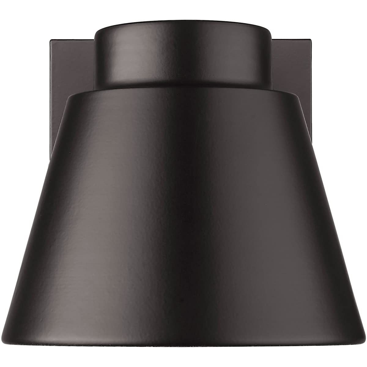 Z-Lite 544S-ORBZ-LED Asher Outdoor Wall Sconce Light Fixture - 1-Light 10W Oil Rubbed Bronze Finish - Weatherproof Exterior Lighting for Porch, Patio, Garden & Entryway