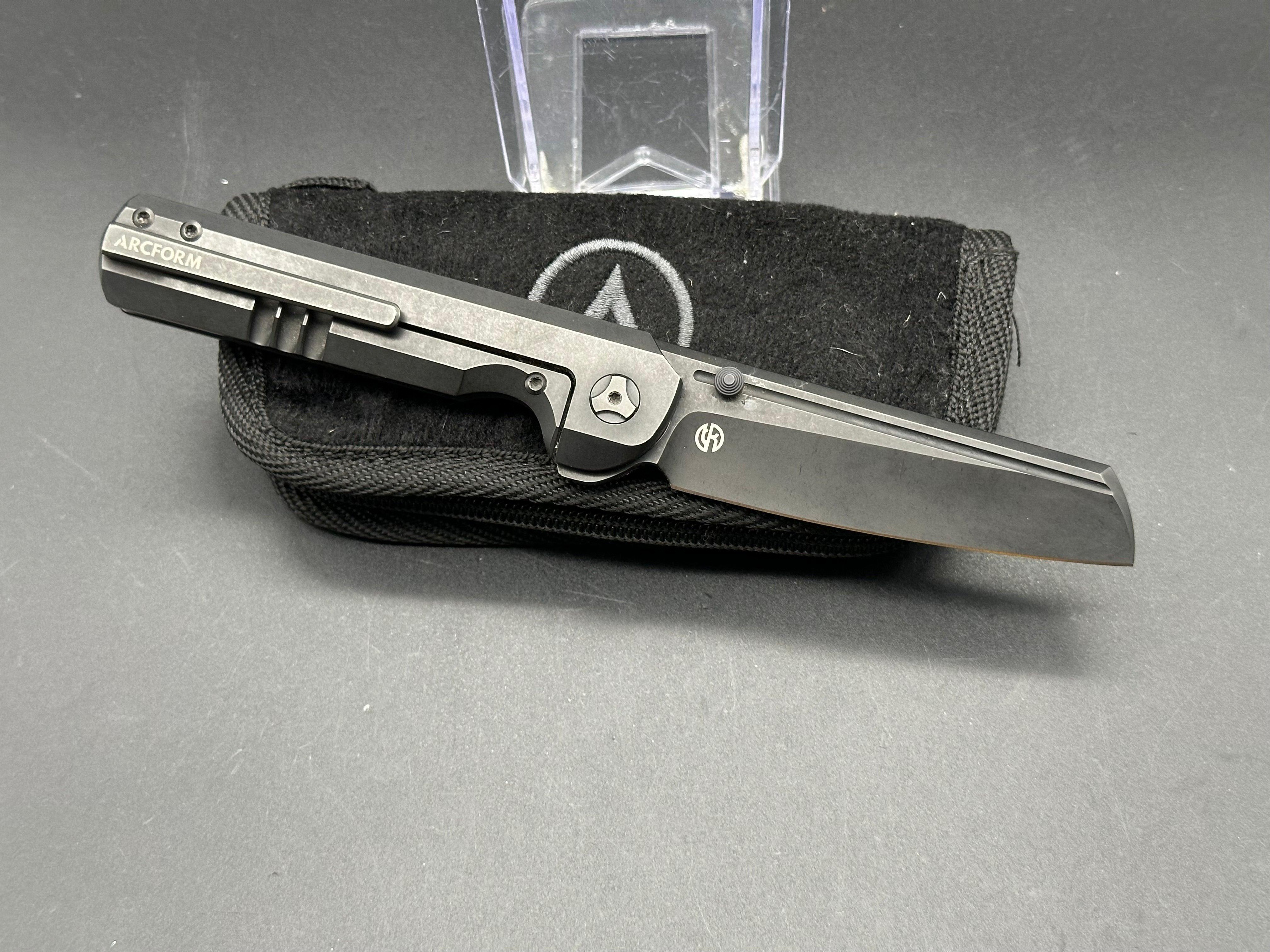 Arcform Slim Foot Titanium & Copper Knife Scales with Shipwreck Patina Finish - Perfect for EDC, Camping, and Outdoor Survival Gear