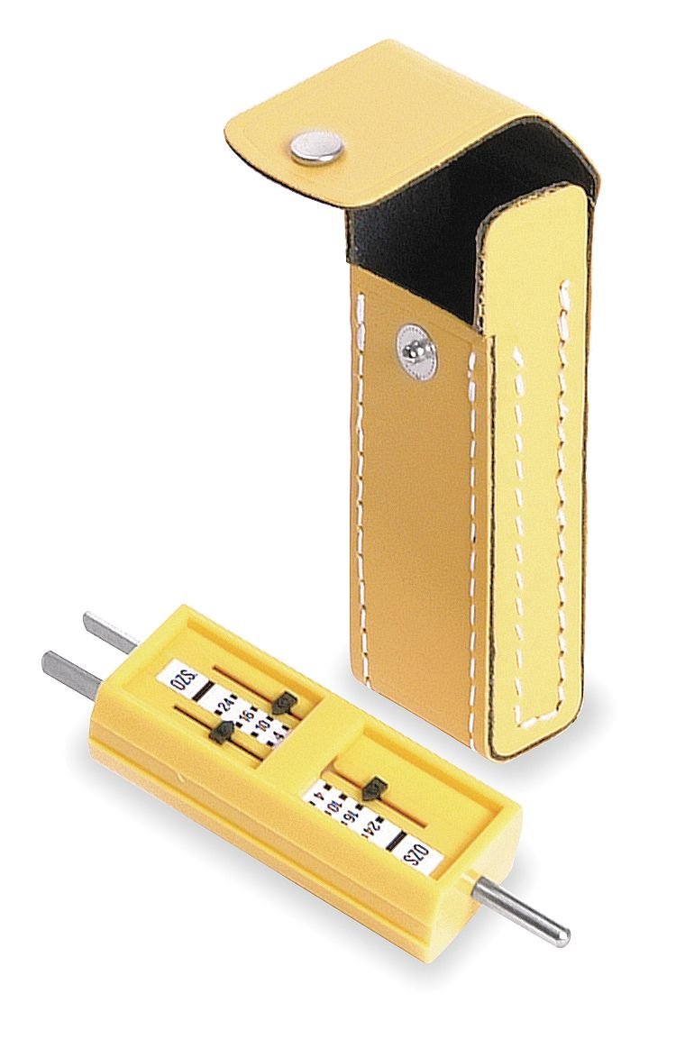 Daniel Woodhead 840-1760 Woodhead Receptacle Tension Tester with Carrying Case - Yellow | Electrical Outlet Safety Testing Tool for Commercial & Industrial Use