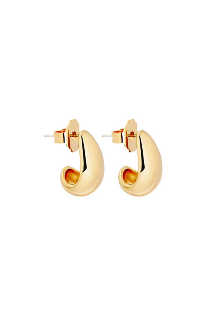 Brinker & Eliza Jenna Earrings - Elegant Gold Hoop Earrings for Women, Minimalist Dainty Jewelry for Everyday Wear, Perfect Gift for Her | Office, Date Night, Party Accessories