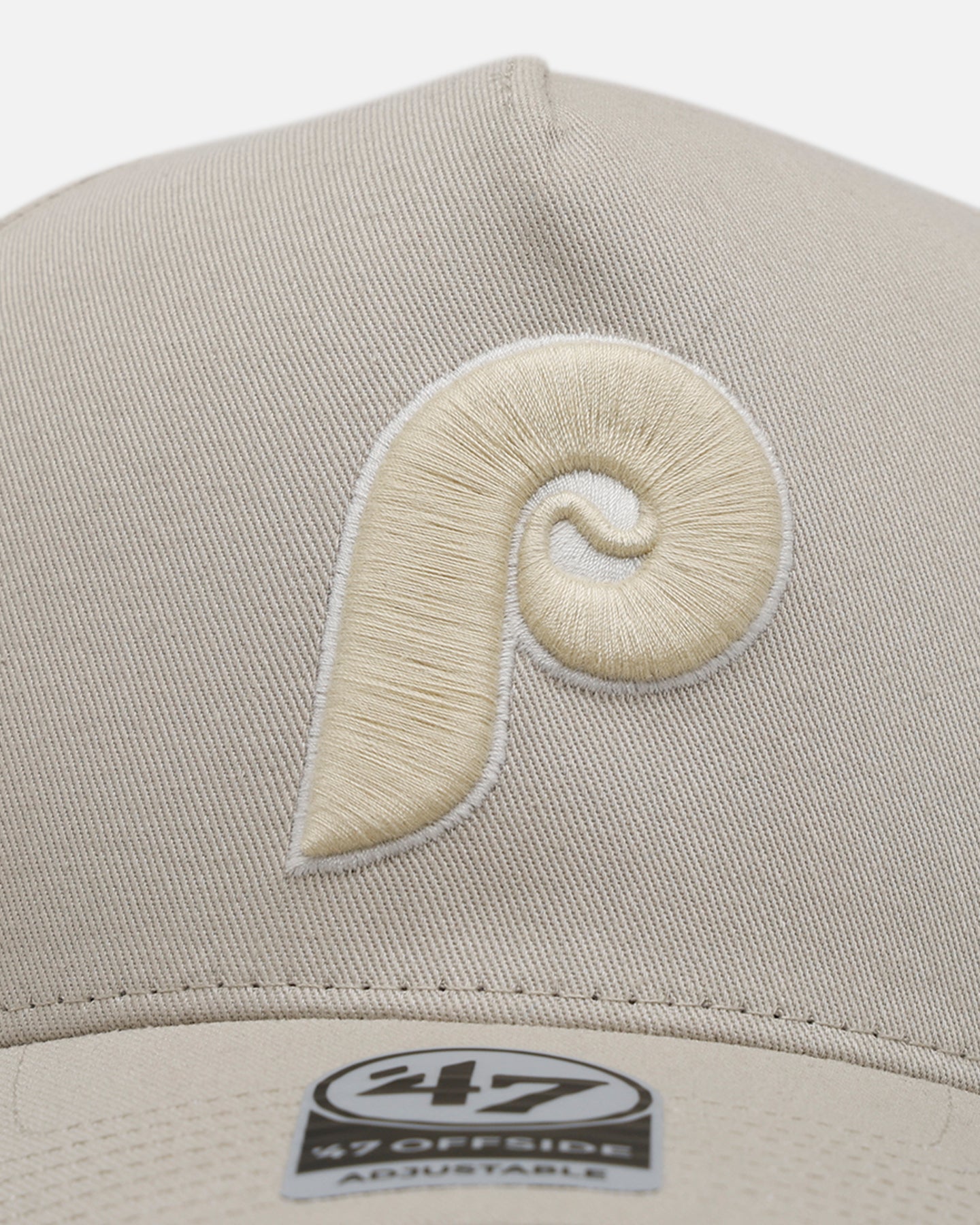 47 Brand Philadelphia Phillies 'Contemporary Basics' Offside DT Snapback Tan Hat - Stylish Baseball Cap for Men & Women - Perfect for Games, Casual Wear & Sports Fans