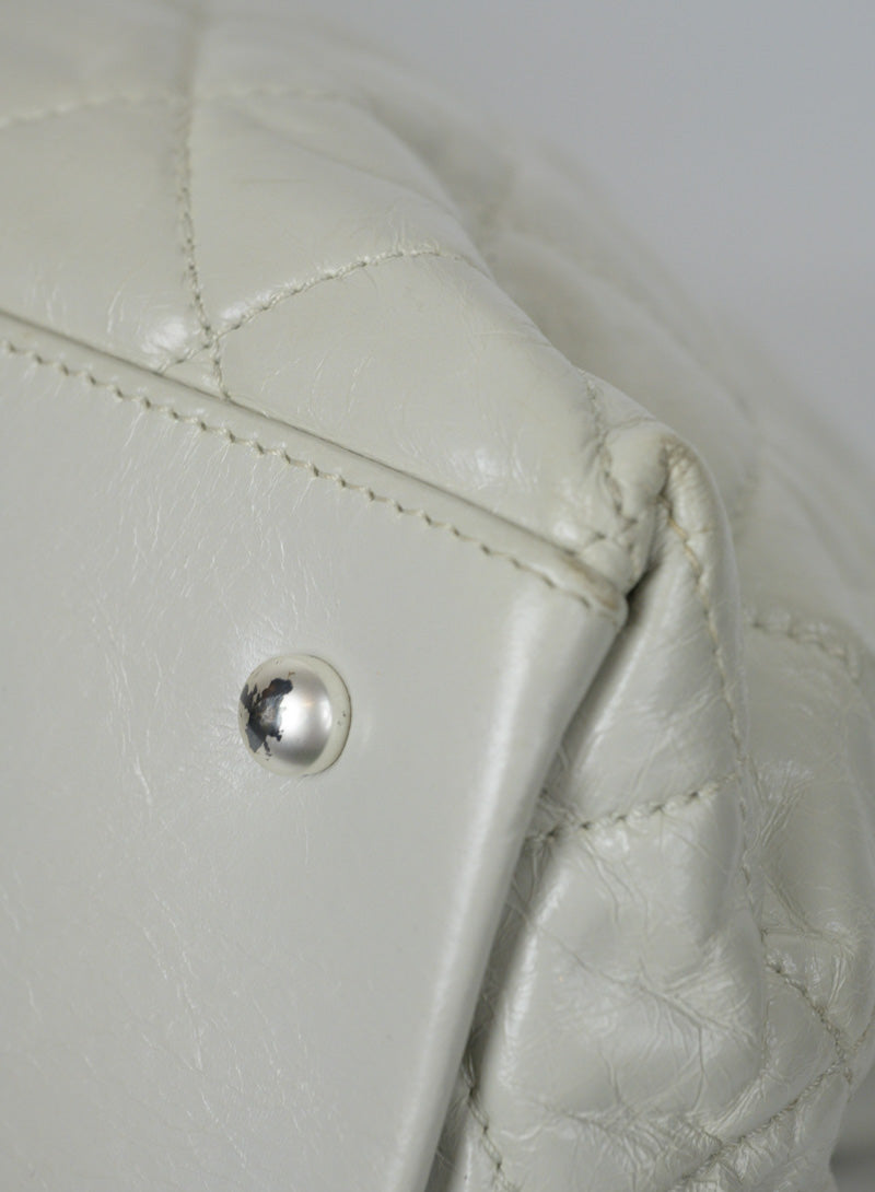 Chanel Quilted Leather Handbag in Ice White - Luxury Designer Purse for Women, Perfect for Parties, Work & Everyday Use