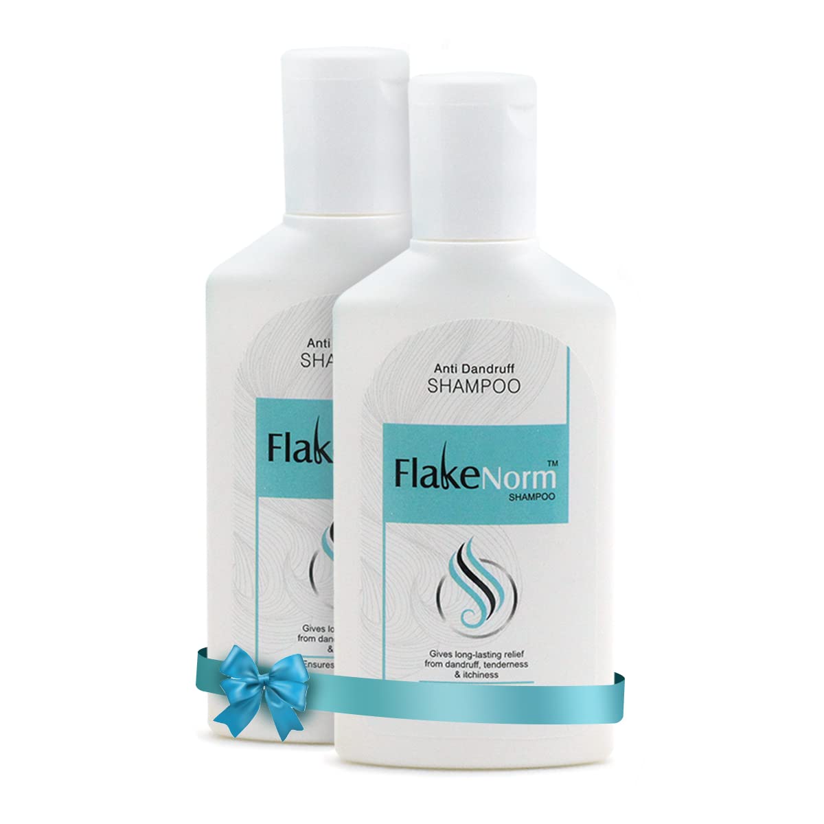 Flake Norm Anti-Dandruff Shampoo 60ml (Pack of 2) - For Men & Women | Long-Lasting Nourishment & Smooth Hair | Reduces Dandruff, Scalp Tenderness & Itchiness | Contains Asiatica Extract & Olive Oil | Perfect for Daily Hair Care & Scalp Treatment