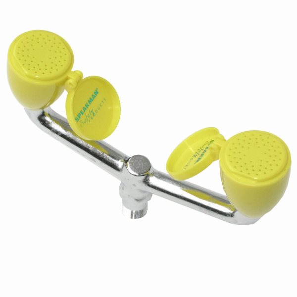 Speakman RPG05 0715 Emergency Eye & Face Wash Bullhorn Assembly with Spray Heads for SE 490 & SE 495 Safety Showers - Ideal for Laboratories, Industrial Workplaces & Chemical Spill Response
