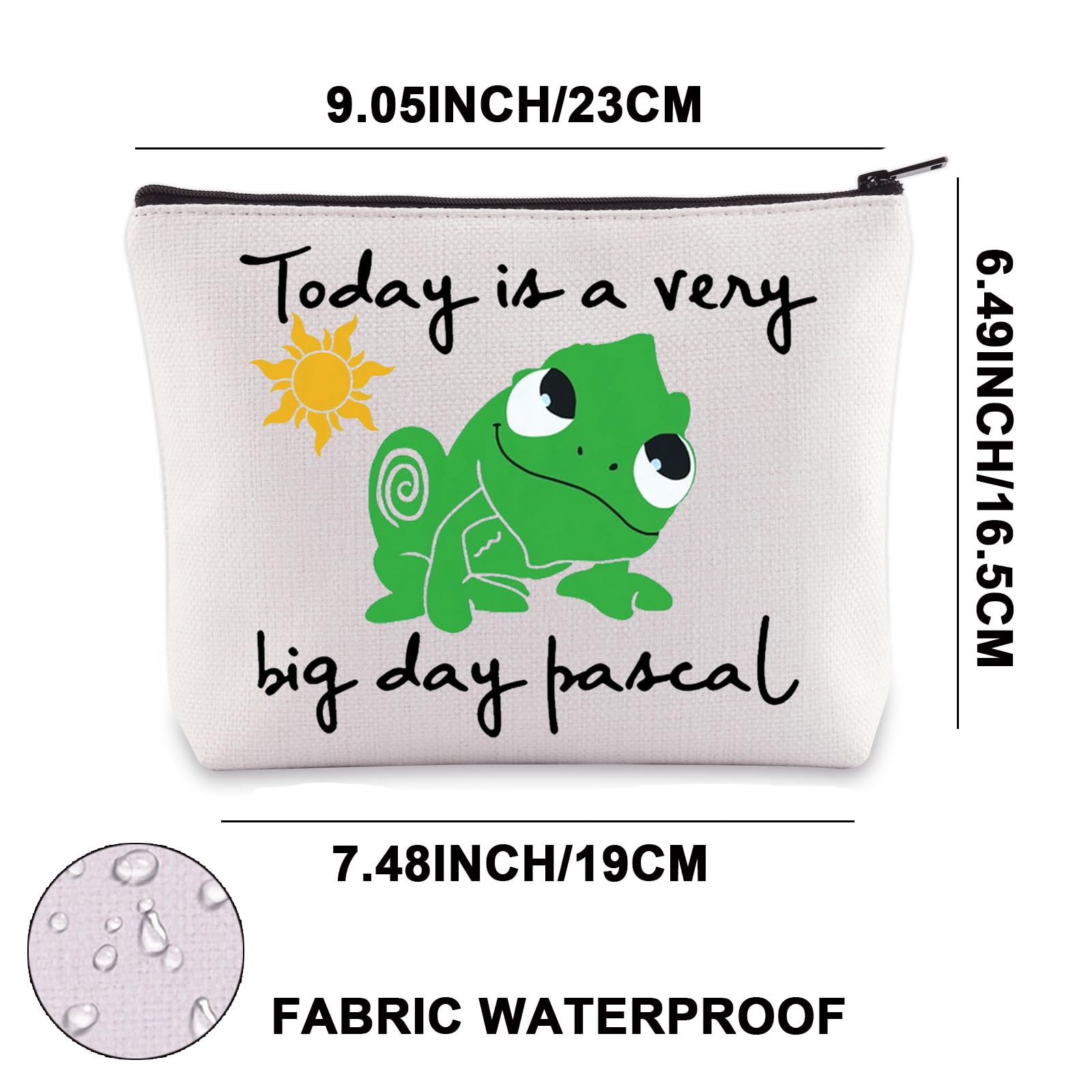 JNIAP Pascal Makeup Bag - Cute Disney-Inspired Cosmetic Pouch for Women & Girls | Perfect Gift for Birthday, Travel, or Daily Use | High-Quality Zipper Pouch for Makeup, Toiletries & Accessories