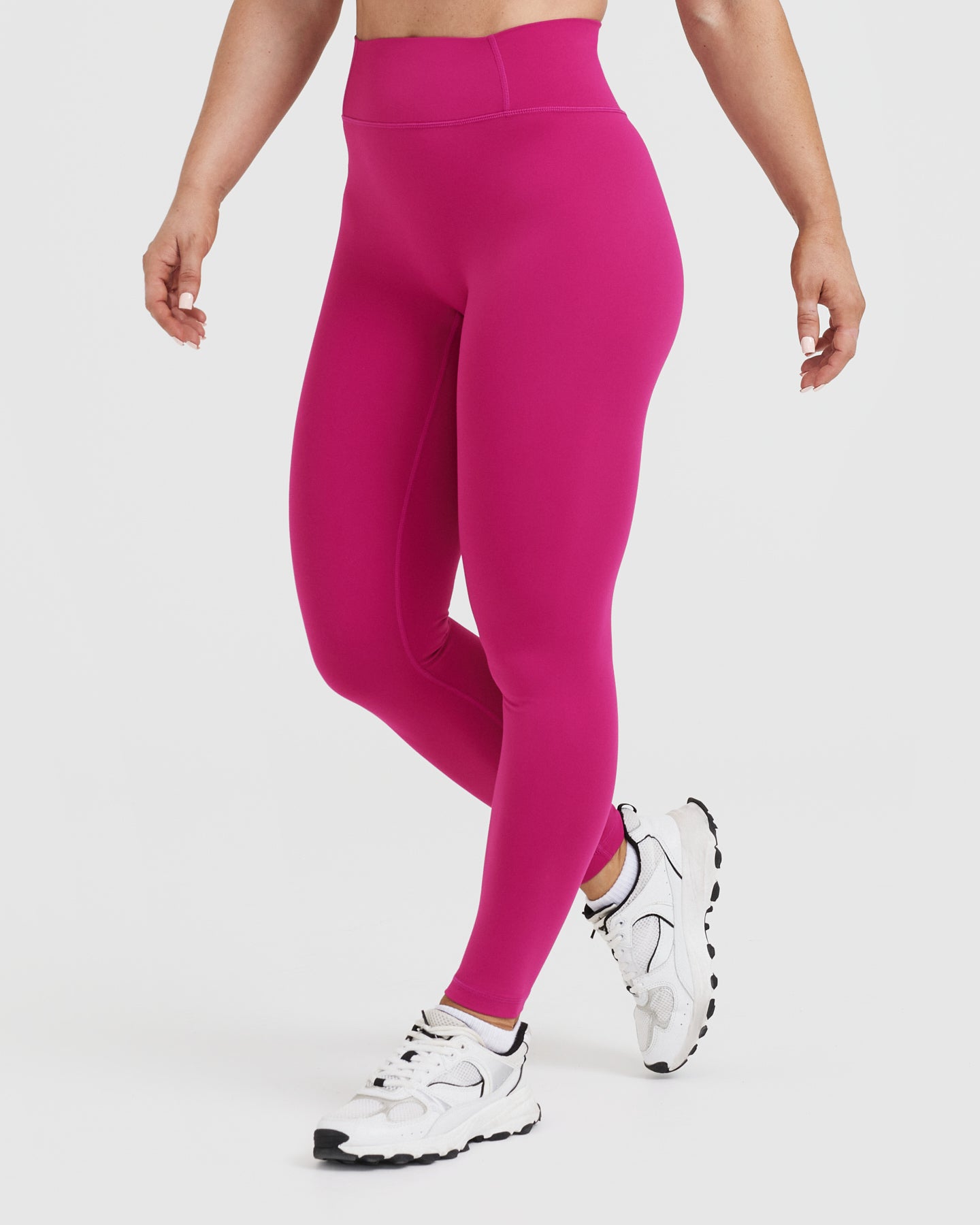 Timeless High-Waisted Leggings for Women - Soft & Stretchy Fuchsia Yoga Pants | Perfect for Workouts, Running, Lounge & Everyday Wear