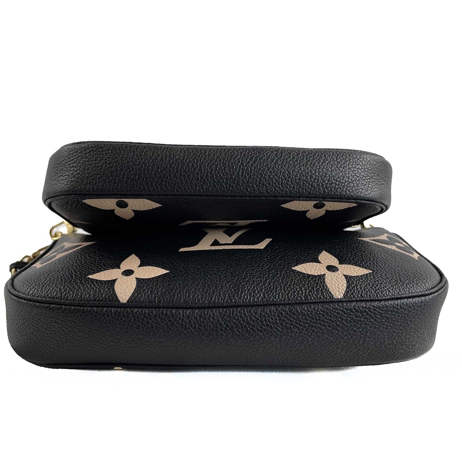 Louis Vuitton Bi-Color Monogram Empreinte Multi Pochette Crossbody Bag - Luxury Designer Handbag for Women, Perfect for Everyday Use & Special Occasions