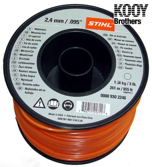 STIHL .95 Trimmer Line 3lb Roll - Professional-Grade String for Weed Eaters & Grass Trimmers - Perfect for Lawn Care, Landscaping & Yard Maintenance