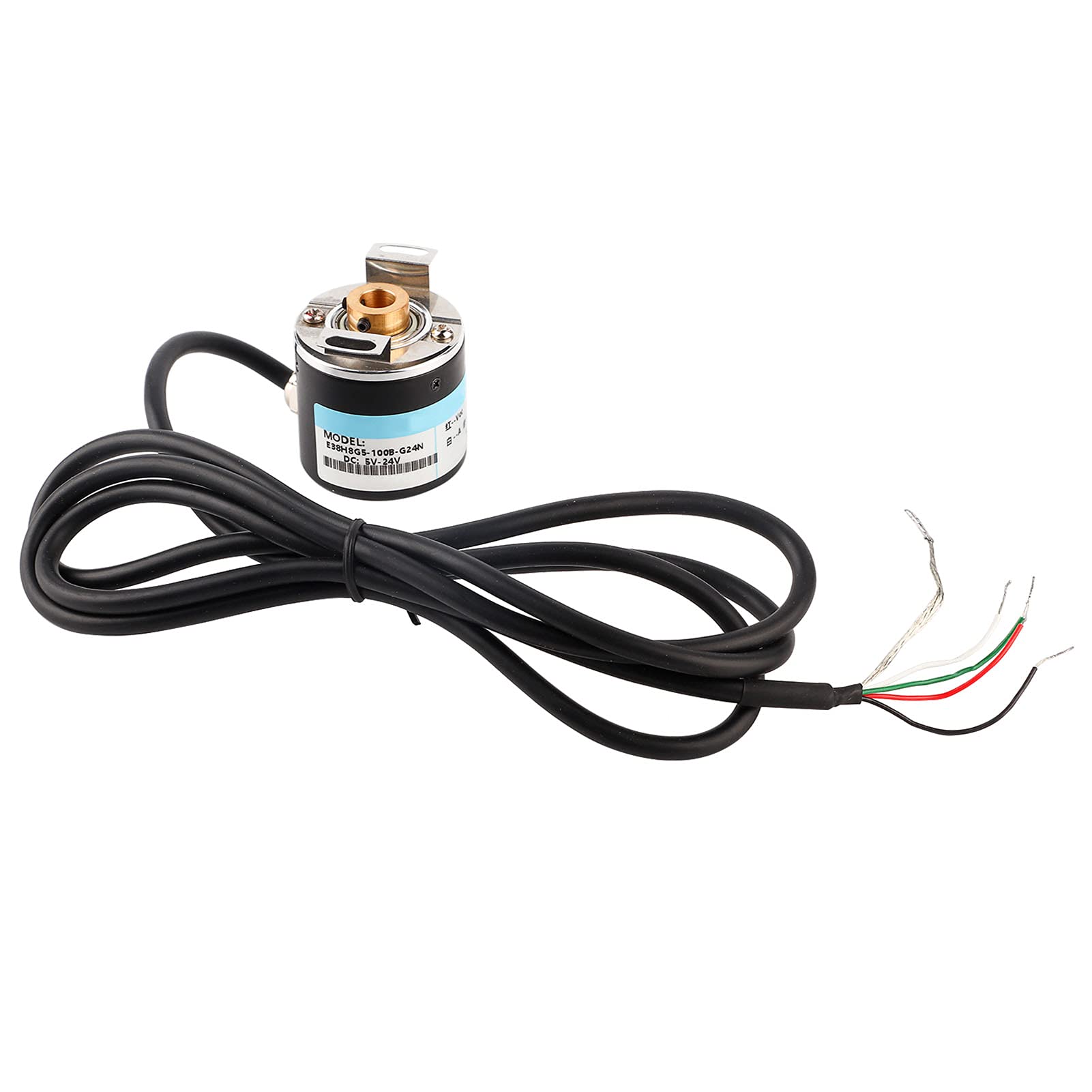 Fafeicy AB 2-Phase Encoder | DC 5-24V Hollow Shaft Rotary Encoder | 6-8mm AB 2 Phase Quadrature Encoder for Office Automation & Industrial Engineering (100B) | Perfect for CNC Machines, Robotics & Motion Control Systems