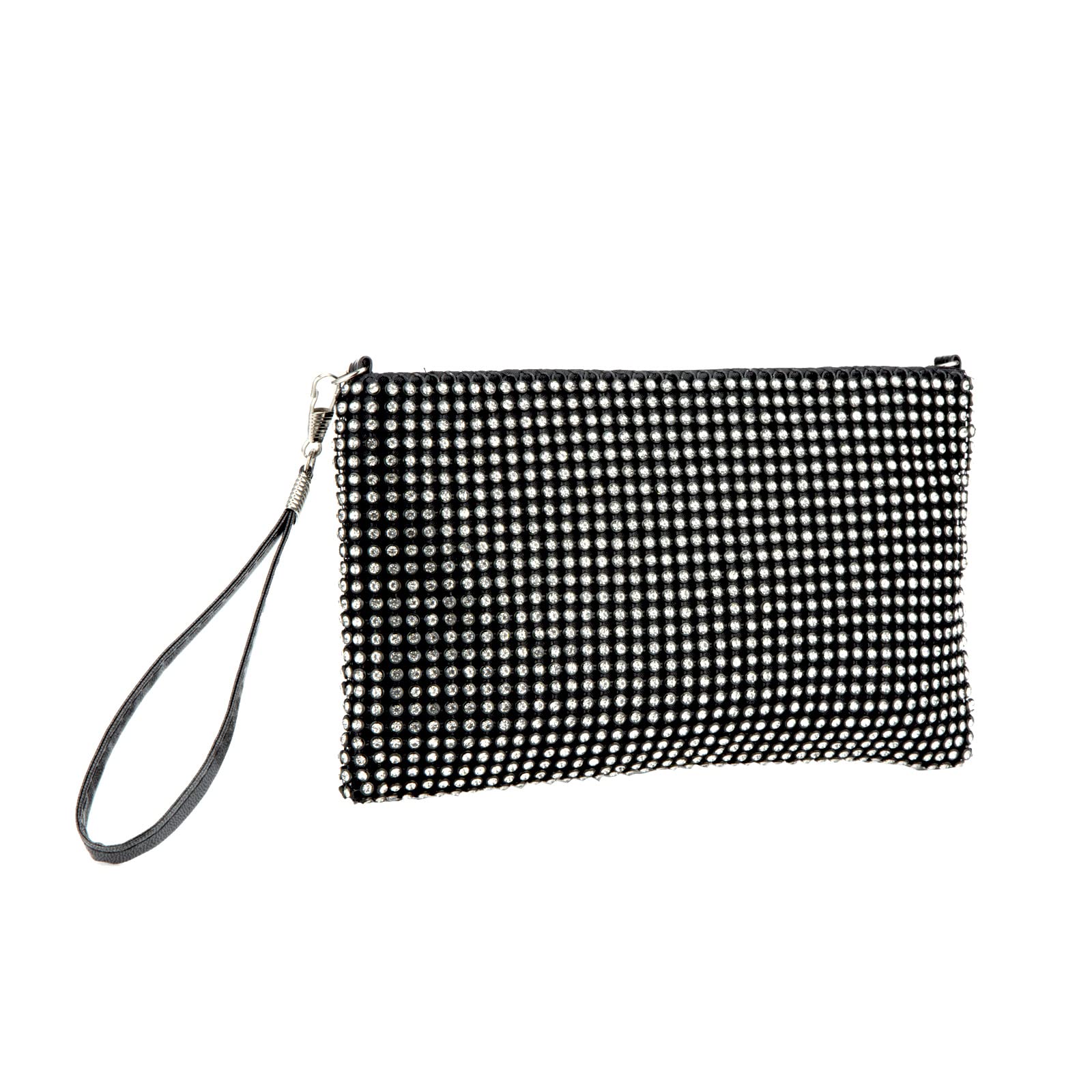 Sparkling Crystal Mesh Clutch Purse for Women - Elegant Evening Wristlet Bag with Phone Pocket | Perfect for Parties, Weddings & Special Occasions