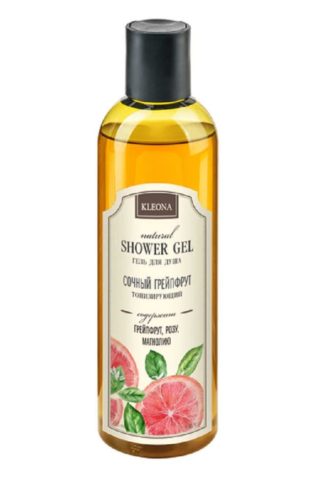 Organic Grapefruit Tonic Shower Gel - 250ml Natural Body Wash for Refreshing & Energizing Shower - Perfect for Morning Routine & Spa Days