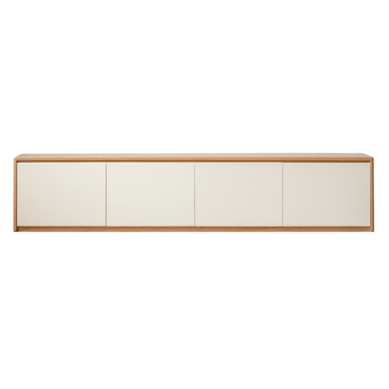 86.6x15.7x16.5 inch / 220x40x42 cm / Natural Wood Color / TV cabinet