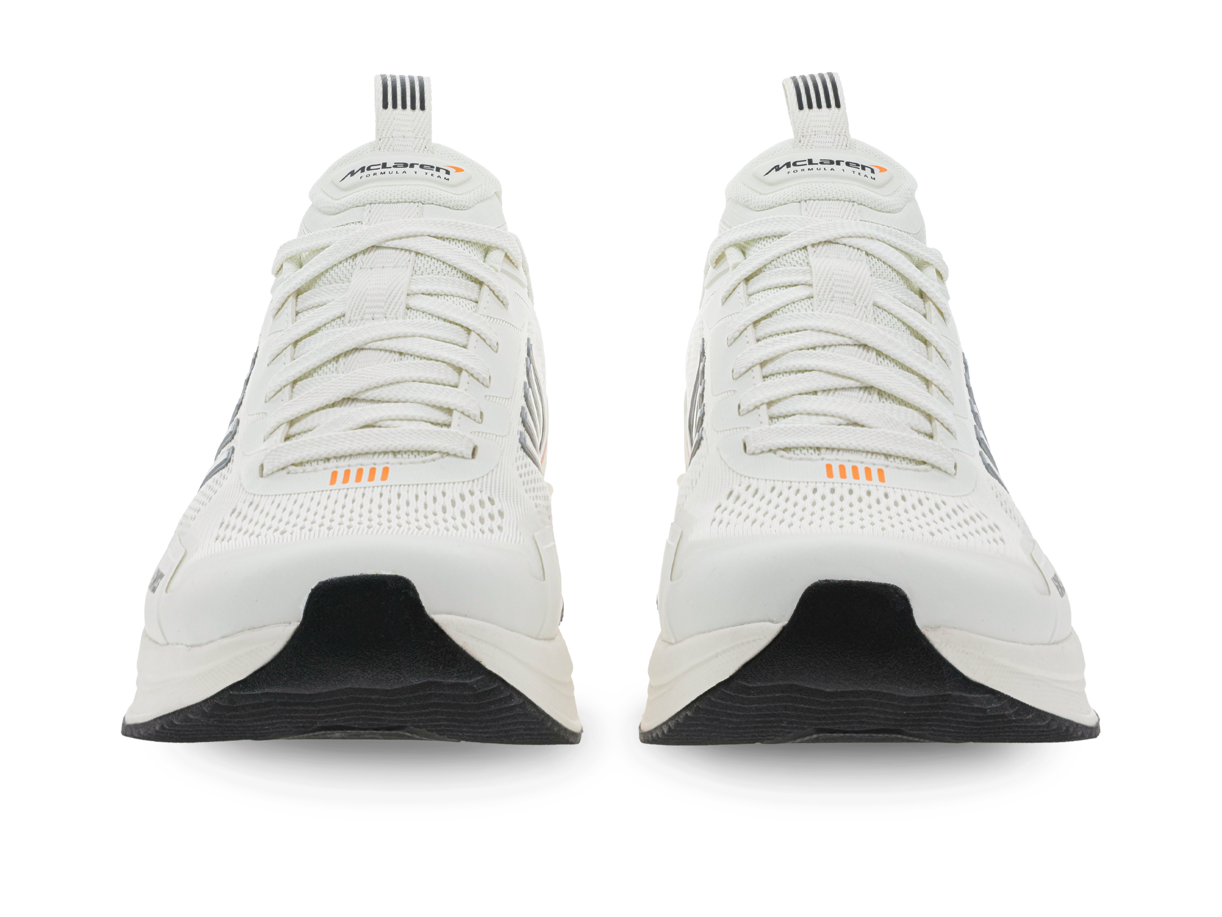 AERO ACTIVE X MCLAREN F1 Team Men's Running Shoes - Snow White/Papaya Color - Lightweight Breathable Sneakers for Jogging, Gym Workouts & Streetwear Fashion