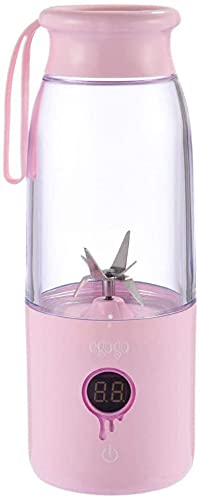 JSY Rechargeable USB Electric Juicer & Portable Blender - 300W High Speed for Smoothies, Fruits, Vegetables - Pink Personal Juicer for Home, Office, Gym & Travel