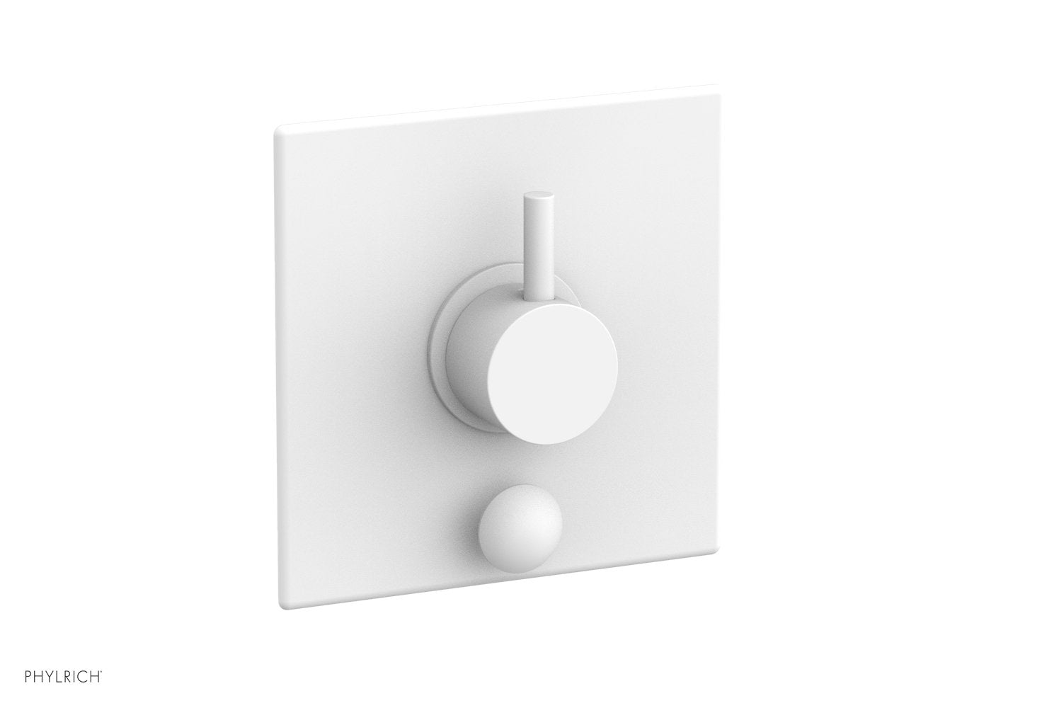 BASIC II Pressure Balance Shower Plate with Diverter and Handle Trim Set 4 203 - Chrome Finish for Bathroom & Shower Installation - Perfect for Home Renovation and Modern Bathroom Upgrades