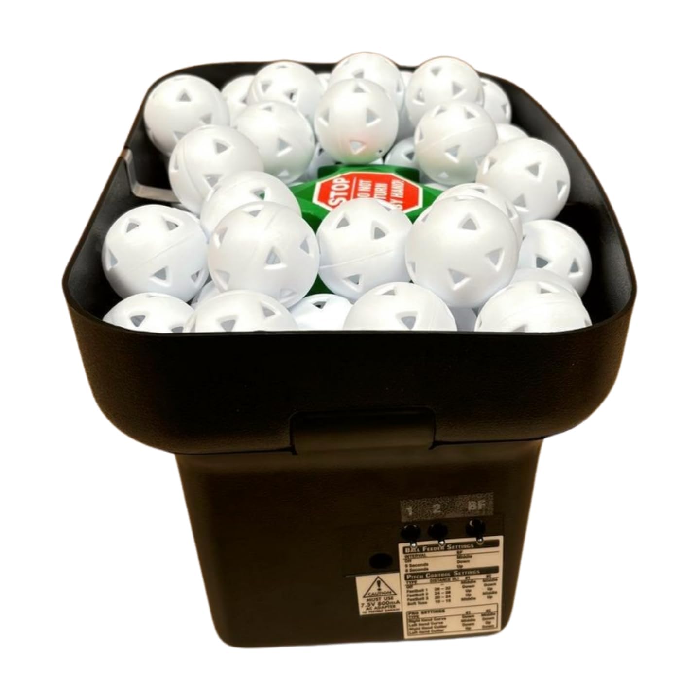 Personal Pitcher® Pro Baseball & Softball Pitching Machine with 48 Golf-Sized Training Balls | Throws Curveballs, Sliders & Fastballs | Perfect for Backyard Practice, Batting Cage Drills & Team Training