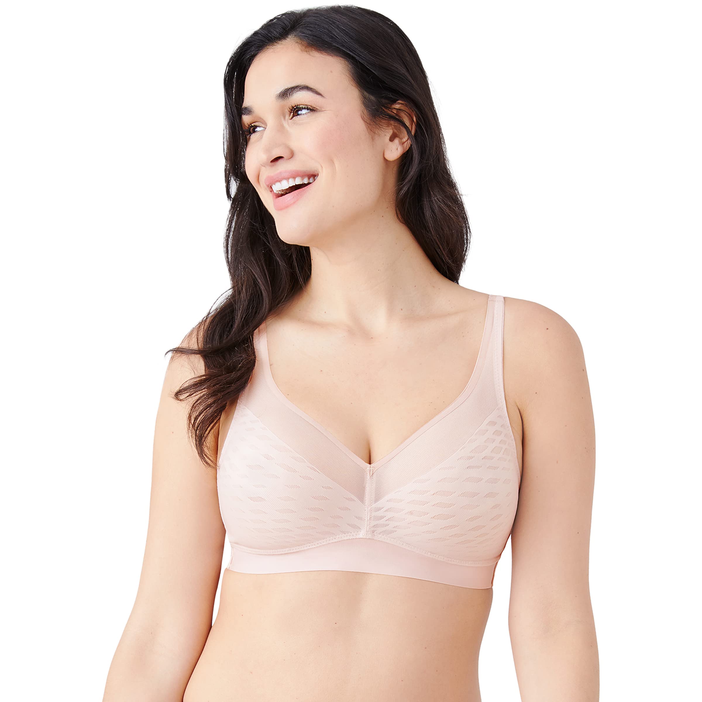 Wacoal Women's Comfortable Wire-Free Bra - Soft Support for Everyday Wear, Perfect for Work, Yoga & Relaxation